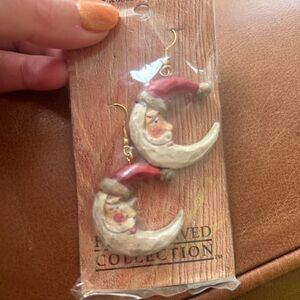 Santa Moon Earrings